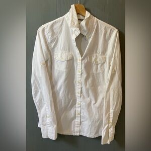 Converse White Button Down Shirt